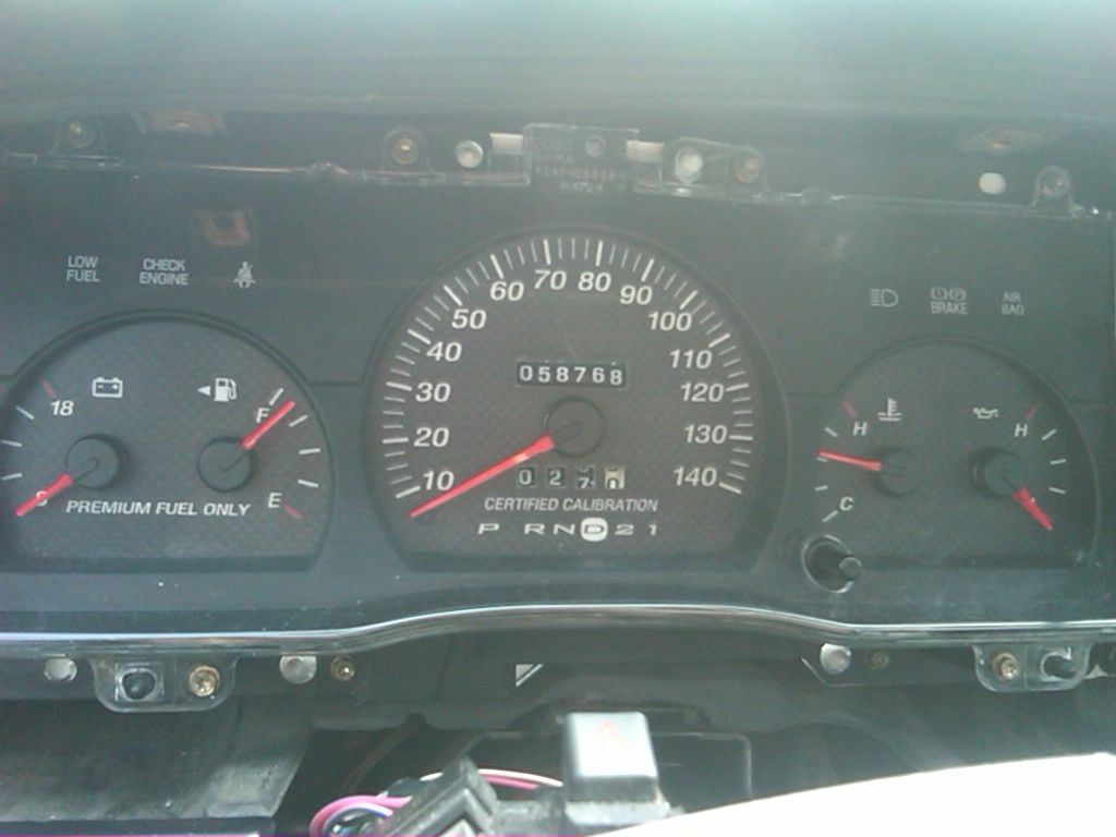 Instrument Cluster light color change Body and Interior